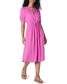 Amazon Essentials Women's Relaxed-Fit Midi A-Line Dress
