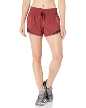 Amazon Essentials Women's Ruched Waist Running Shorts