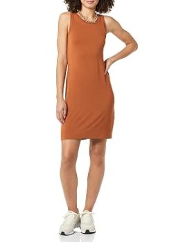 Amazon Essentials Women's Slim-Fit Tank Mini Dress