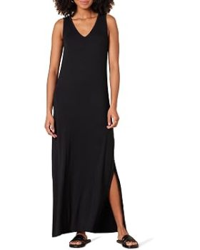 Amazon Essentials Women's V-Neck Jersey Maxi Dress