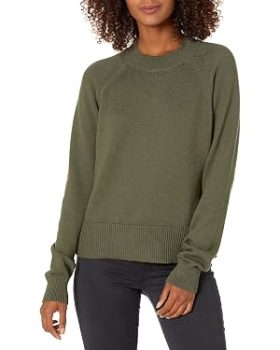 Daily Ritual Women's Cotton Mock Neck Sweater