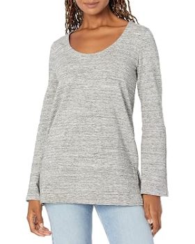 Daily Ritual Women's Terry Cotton Modal Sweatshirt Tunic